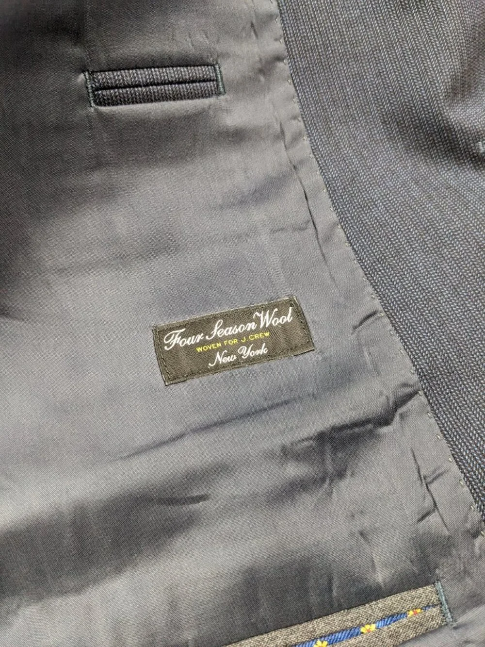 2020 J Crew Suit Ludlow 42R Slim Fit Four Season Wool Mini Herringbone 36x30